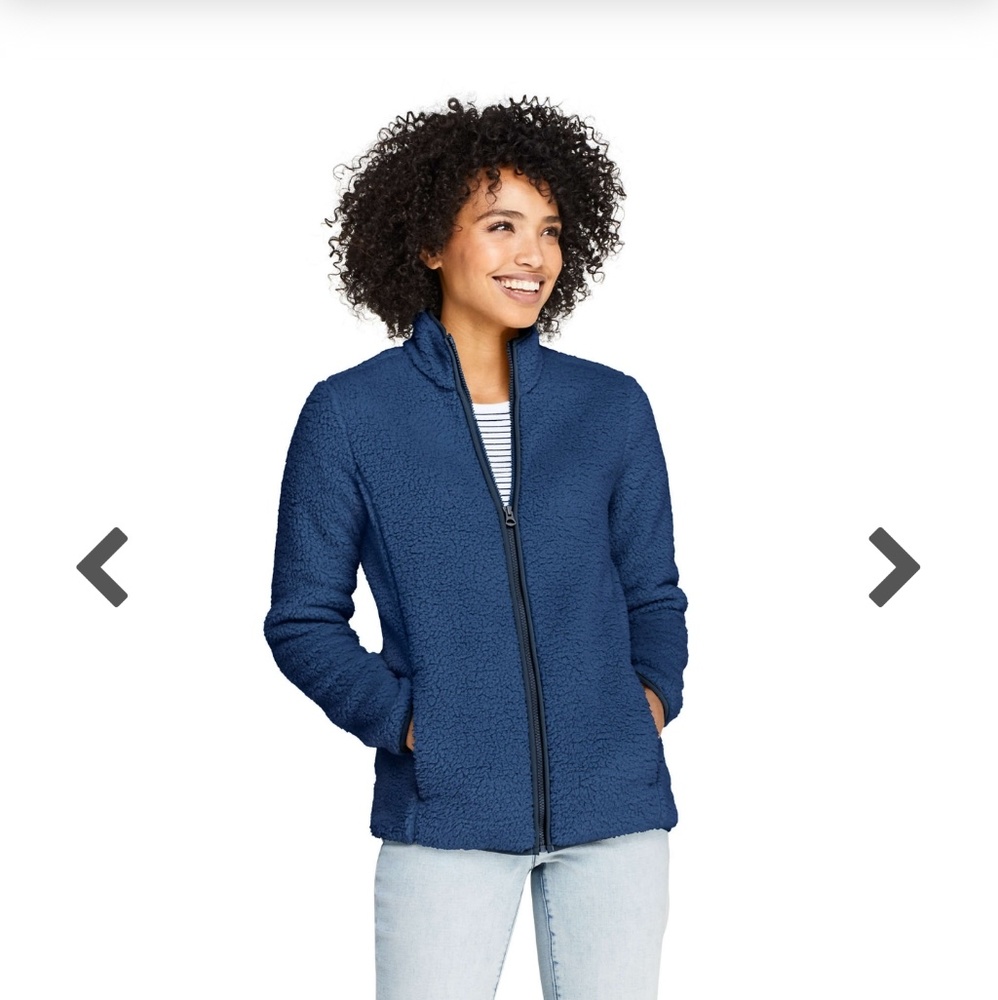 |Lands End| Sherpa Fleece Sweater|Jacket